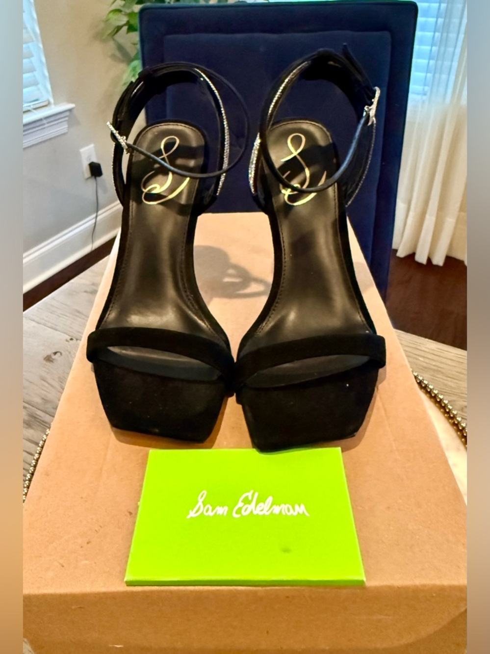 Sam Edelman Ophelia Black Suede Stiletto Heels | Sz. 6M | (NWOB) - Picture 6 of 9
